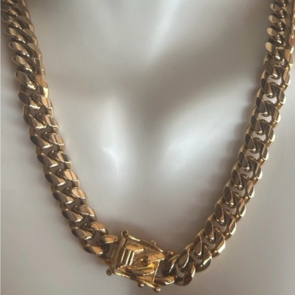 Stainless Steel Gold Chain Necklace